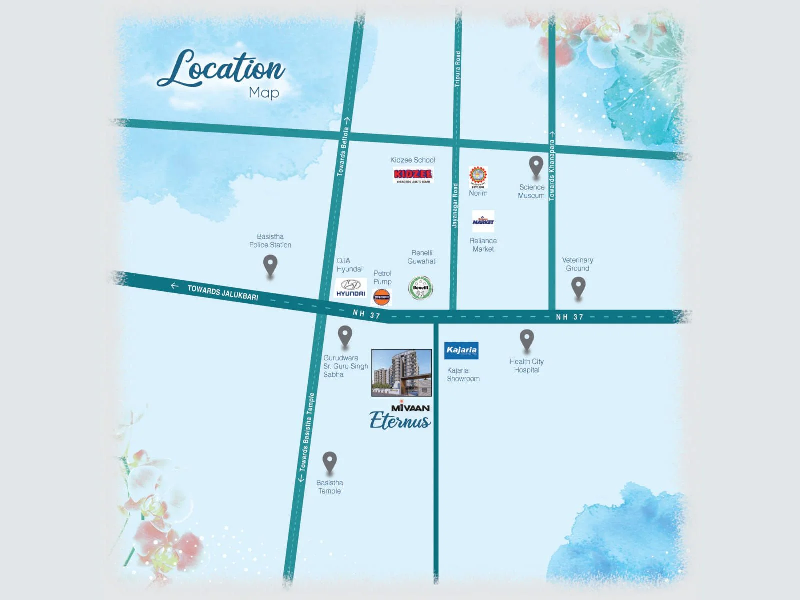 Mivaan Eternus Location Map Beltola