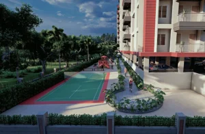 Badminton Court and Kids Play Area at Empire Exotica Kahilipara Guwahati