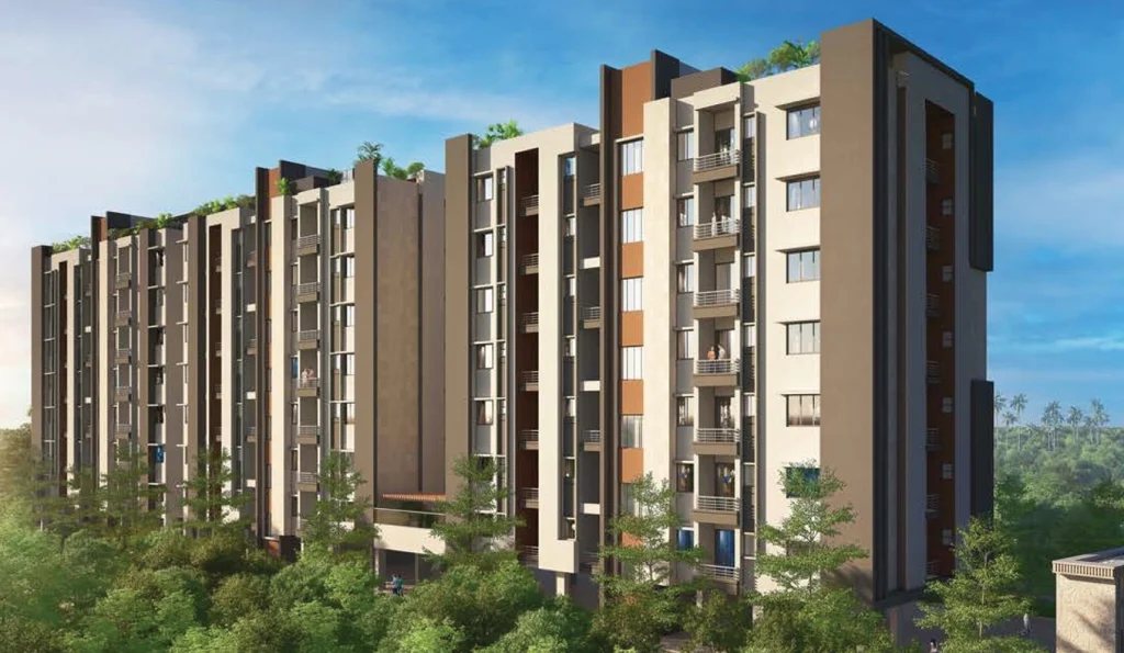 Lift and lobby area in Achyut Meadows – value homes in Guwahati