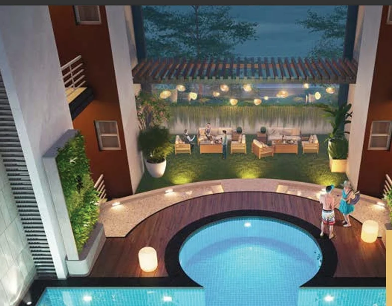 Residential building exterior – Achyut Meadows affordable flats Guwahati