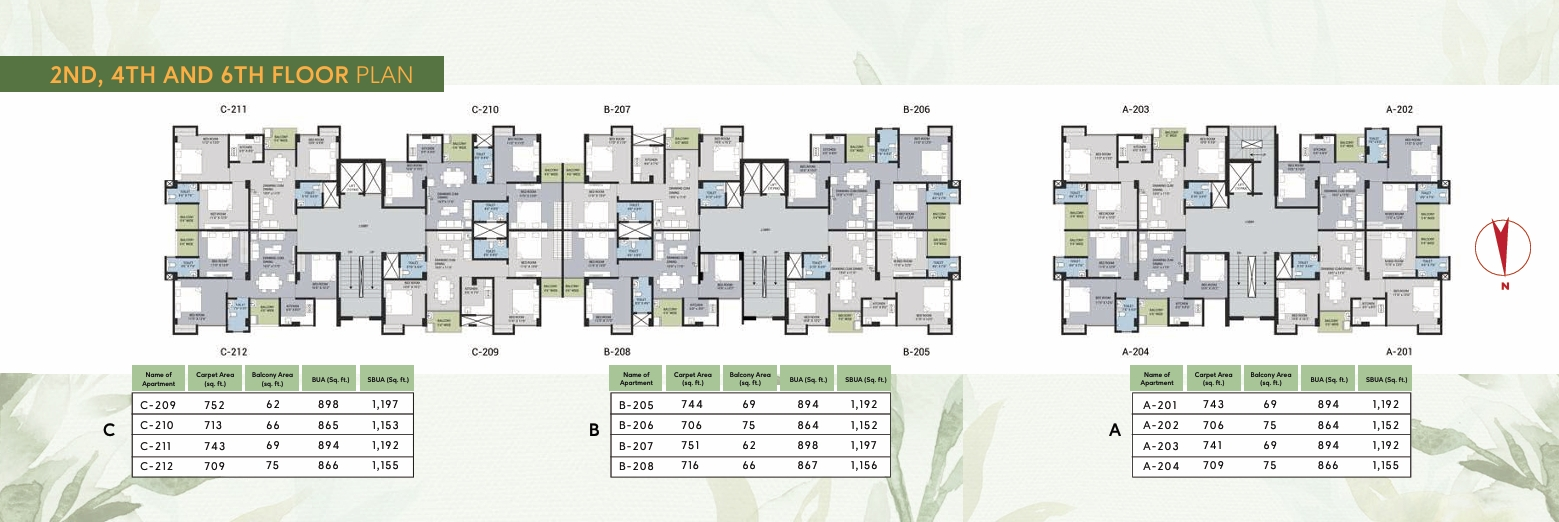 3 BHK Floor Plan