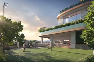 Modern floor plan of 5 BHK flat at The Majesty