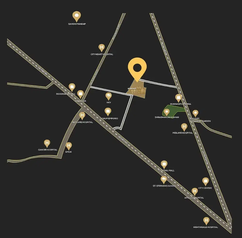 Protech Tarun Nagar Phase 1 Location Map