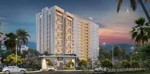Master layout plan of Golden Woods Umang II project showing units, driveways, and amenities